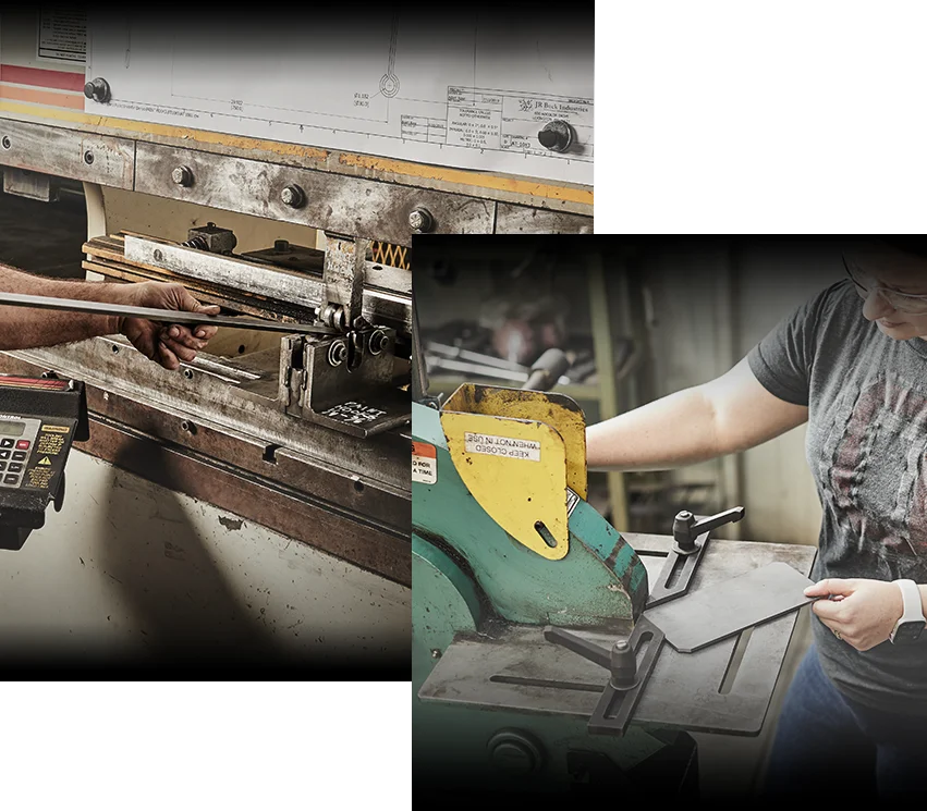 workers on a machine
